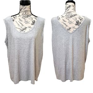 Silver sparkle tank top Clear Sky brand size 2x